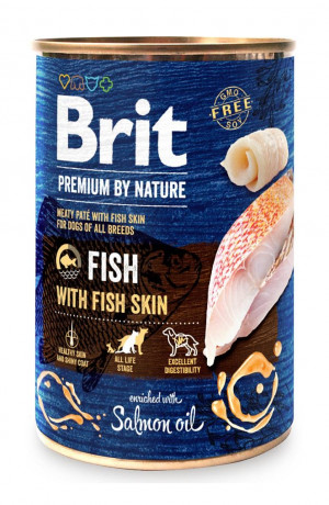 BRIT Premium by nature Fish with fish skin - Nassfutter für Hunde - 400g