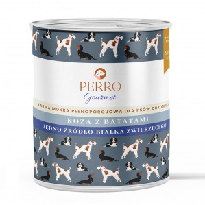 PERRO Gourmet Goat with sweet potatoes - Nassfutter für Hunde - 800g