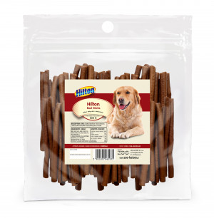HILTON Soft Beef Sticks - Leckerbissen für Hunde - 500g