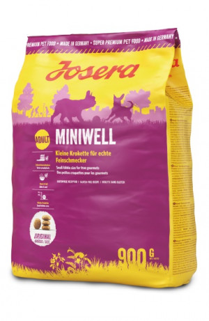 JOSERA Miniwell Adult - Trockenfutter für Hunde - 900 g