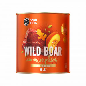JOHN DOG Pumpkin Line Wild boar with pumpkin - Nassfutter für Hunde - 800g