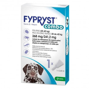 FYPRYST Combo (20-40kg) - tropfen gegen flöhe und zecken für hunde – 1x2,68ml