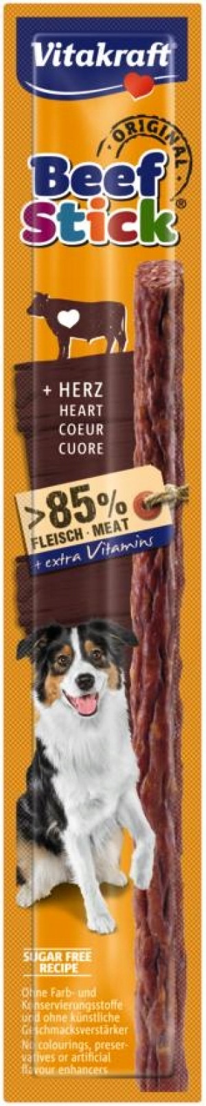 VITAKRAFT Beef Stick Beef hearts - leckerli für hunde - 12g