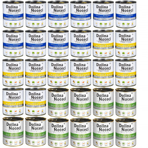 DOLINA NOTECI Premium MIX 3 Geschmacksrichtungen – Nassfutter für Hunde – 30×800g