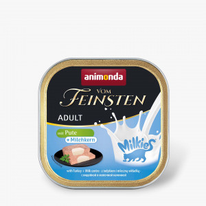 ANIMONDA Vom Feinsten Adult Milkies mit Truthahn und Milchfüllung - Nassfutter für Katzen - 100g