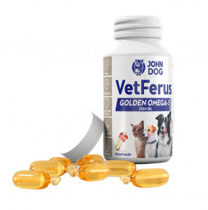 JOHN DOG VetFerus Golden Fish Oil - ergänzungen für hunde und katzen – 30