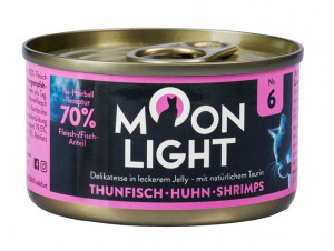 MOONLIGHT Dinner Nr 6 Tuna, chicken and shrimps - nassfutter für Katzen - 80g