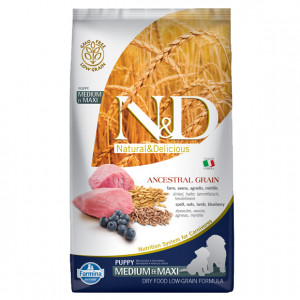 FARMINA N&D Ancestral Grain Puppy Medium&Maxi Lamm - Hundetrockenfutter - 12 kg
