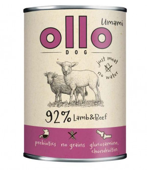 OLLO Umami Lamb and beef - Nassfutter für Hunde - 400g