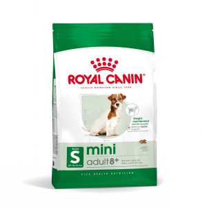 Royal Canin Mini Adult 8+ 8 kg Senior Geflügel, Reis, Gemüse