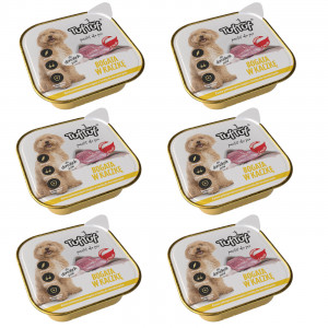 TUF TUF Alupak Entenpastete - Nassfutter für Hunde - 6x300g