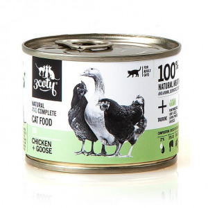 3COTY 19. Chicken and Goose - nassfutter für Katzen - 180g