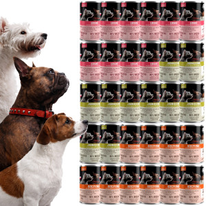 PET REPUBLIC Adult Medium & Small Stückchen in Soße Mix Sorten - Nassfutter für Hunde - 30x400 g