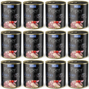 DOLINA NOTECI Piper Animals mit Kabeljau und Tomate - Nassfutter für Hunde - 12x800g