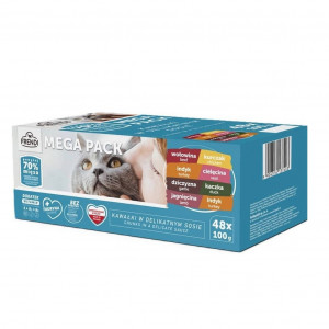 FRENDI Meat chunks in a delicate sauce - nassfutter für Katzen - 48x100g