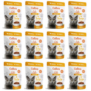 CALIBRA Cat Life Adult Turkey in gravy - Nassfutter für Katzen - 12x85g