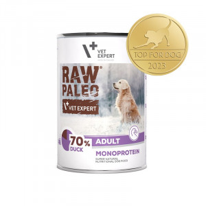 RAW PALEO Adult Monoprotein Duck – Nassfutter für Hunde – 400 g