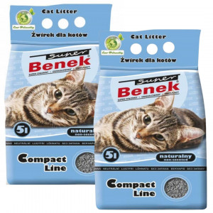 Certech Super Benek Compact Natur – klumpende Katzenstreu 2×5l