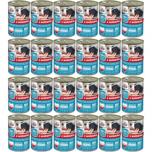 FRENDI mit Rind Stücke in feiner Soße - Nassfutter für Hunde - 24x400g