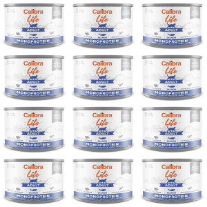 CALIBRA Cat Life Adult Salmon - Nassfutter für Katzen - 12x200g