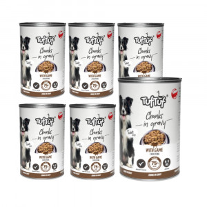 TUF TUF Fleischbällchen mit Wildfleisch - Nassfutter für Hunde - 6x415g