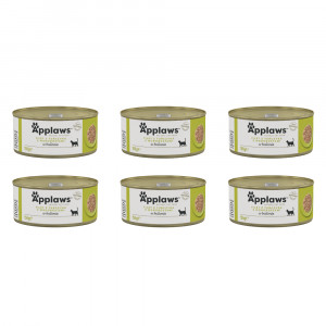 APPLAWS Tuna fillet with seaweed in broth - nassfutter für Katzen - 6x156g