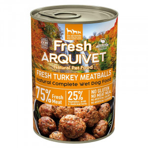 ARQUIVET Fresh Turkey Meatballs - nassfutter für Hunde - 400g