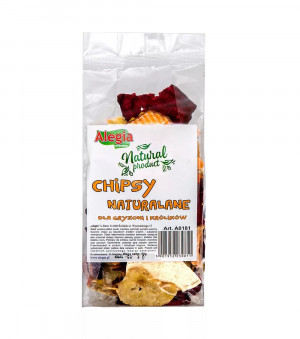 ALEGIA Natural chips - leckerli für Nagetiere und Kaninchen - 90g
