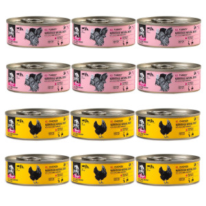 3COTY Cheers! MIX aus 2 Geschmacksrichtungen – Nassfutter für Katzen – 12x75g