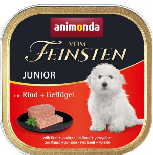 ANIMONDA Vom Feinsten Junior Beef with poultry - nassfutter für Hunde - 150g