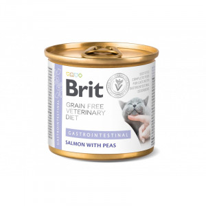 BRIT Grain Free Veterinary Diet Gastrointestinal Salmon&Pea - Nassfutter für Katzen - 200g 