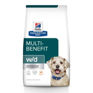 HILL'S Prescription Diet w/d Digestive Weight Diabetes Management - Trockenfutter für Hunde - 10 kg