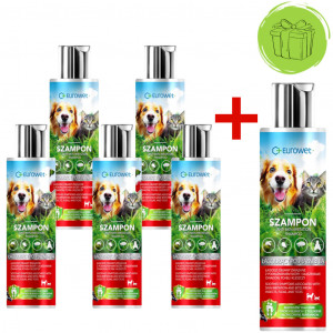 EUROWET Gereizte Haut - Shampoo für Hunde und Katzen - 200 ml - 5+1 GRATIS!