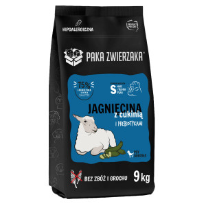 PAKA ZWIERZAKA Lamb with zucchini S - trockenfutter für Hunde - 9kg