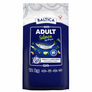 BALTICA Excellent Hypoallergenic Adult Large and X-Large breeds Salmon - trockenfutter für Hunde - 12kg