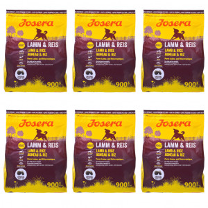 JOSERA Adult Lamb with rice - Trockenfutter für Hunde - 6x900 g