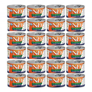 FARMINA N&D Puppy Lamb&Pumpkin&Blueberry - Nassfutter für Hunde - 24x140 g