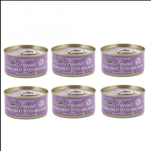 FISH4CATS Tuna fillet with anchovy - nassfutter für Katzen - 6x70g