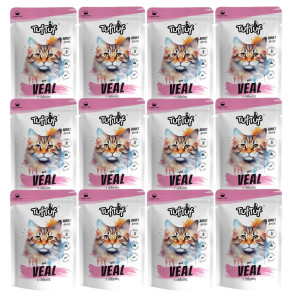 TUF TUF with veal - nassfutter für Katzen - 12x100g
