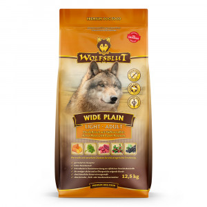 WOLFSBLUT Wide Plain Light Horse with sweet potatoes - trockenfutter für Hunde - 12,5kg