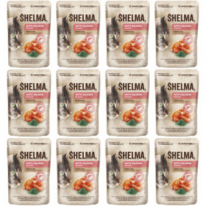 SHELMA with salmon in sauce - nassfutter für Katzen - 12x85g