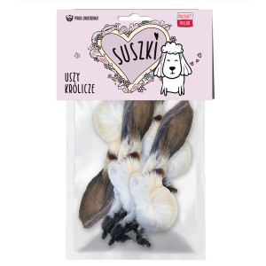 PAKA ZWIERZAKA Rabbit ears - leckerli für hunde - 90g