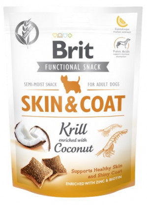 BRIT Functional Snack Skin&Coat Krill - Hundeleckerli - 150g