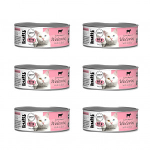 BULTI Rich in beef - nassfutter für Katzen - 6x85g