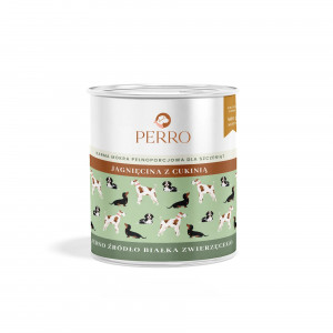 PERRO Junior Mono-Protein Lamb with Zucchini - Nassfutter für Hunde - 800g