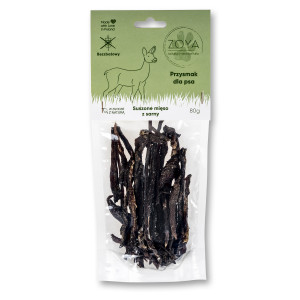 ZOYA Dried deer meat - leckerli für hunde - 80g