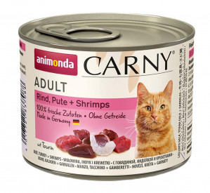 ANIMONDA Carny Adult Beef, turkey and shrimps - nassfutter für Katzen - 200g