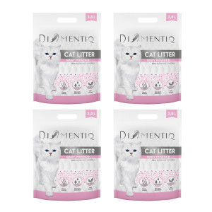 DIAMENTIQ Micro Baby Powder Silikon-Katzenstreu, nicht klumpend – 4×3,8 l