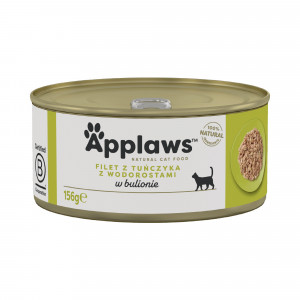 APPLAWS Tuna fillet with seaweed in broth - nassfutter für Katzen - 156g