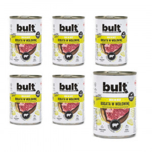 BULT Rich in beef - Nassfutter für Hunde - 6x800 g